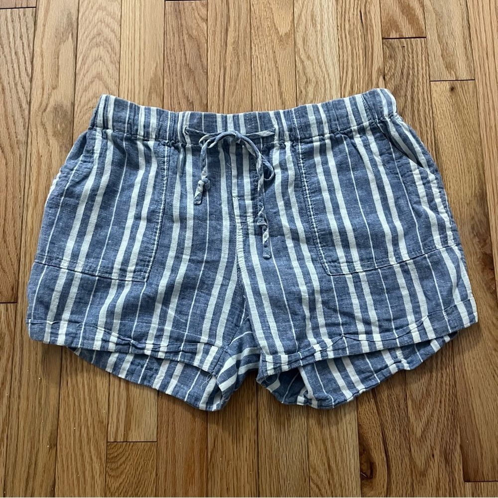 Just Living Linen Cotton Pullon Shorts Size Small